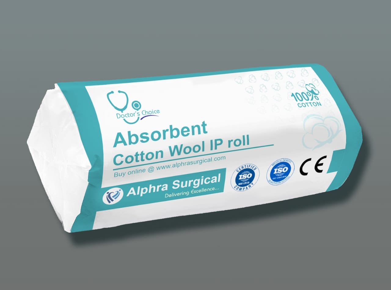 Absorbent Cotton Wool IP/BP/USP Roll